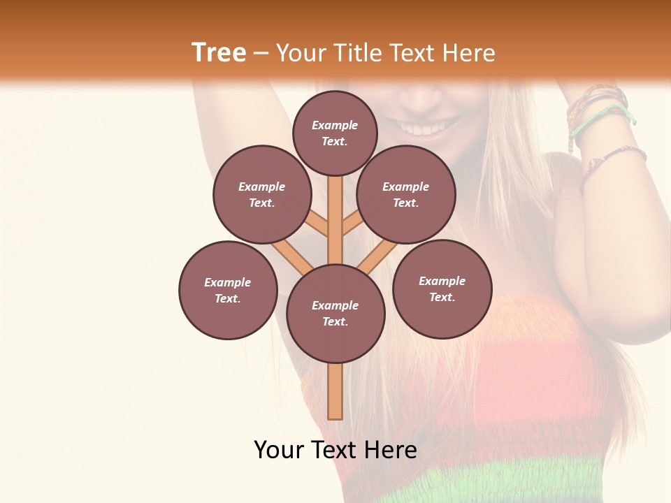 Nature Arms Raised Laughing PowerPoint Template