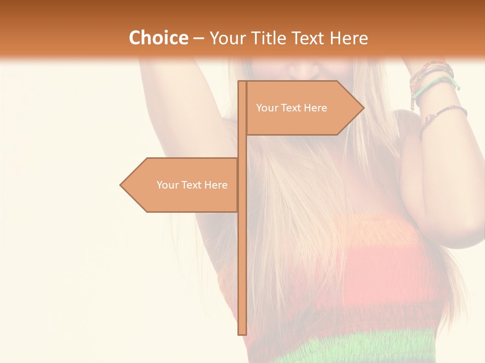 Nature Arms Raised Laughing PowerPoint Template