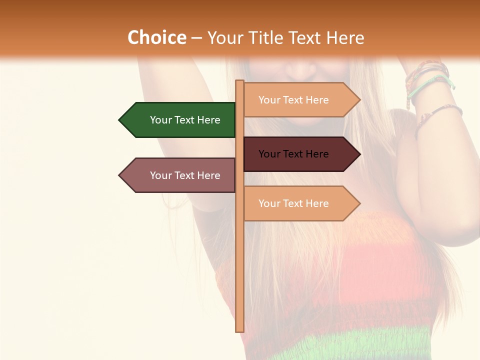 Nature Arms Raised Laughing PowerPoint Template