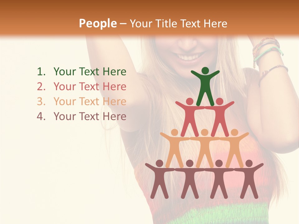 Nature Arms Raised Laughing PowerPoint Template