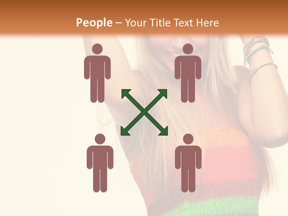 Nature Arms Raised Laughing PowerPoint Template