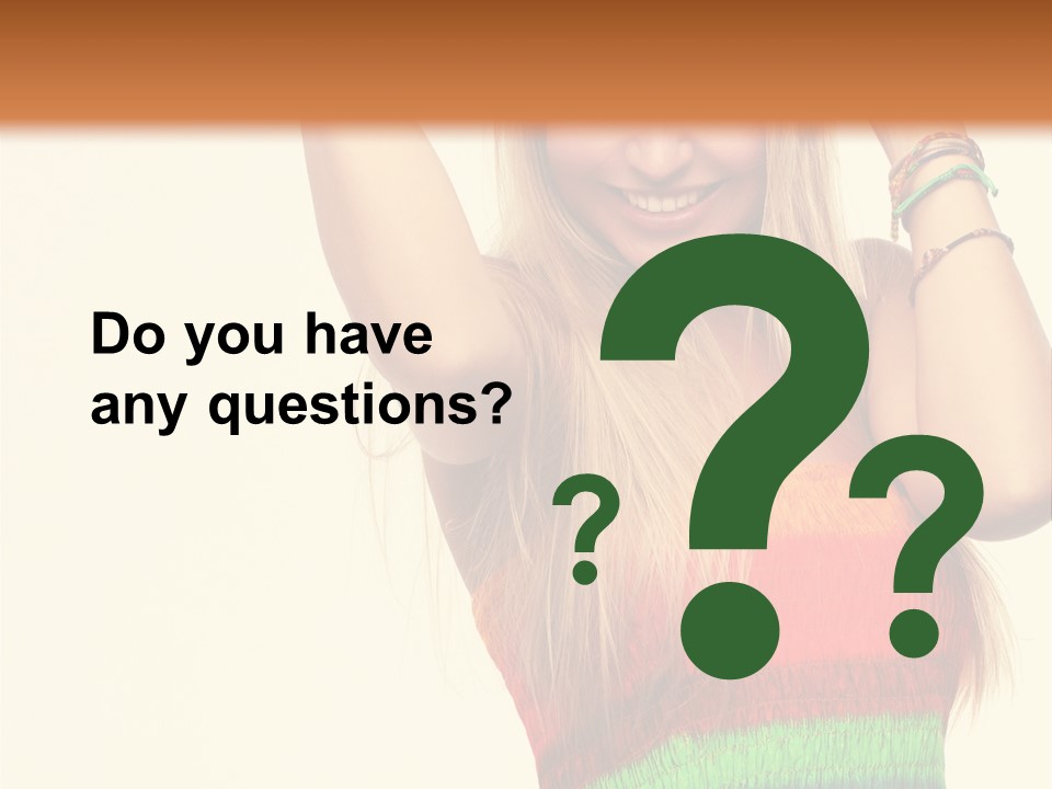 Nature Arms Raised Laughing PowerPoint Template