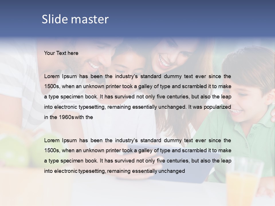 Tablet Computer Home Homey PowerPoint Template