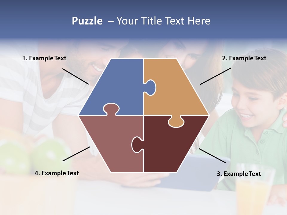 Tablet Computer Home Homey PowerPoint Template