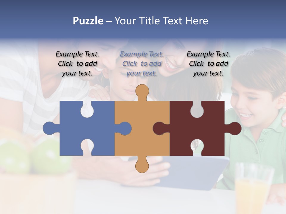 Tablet Computer Home Homey PowerPoint Template