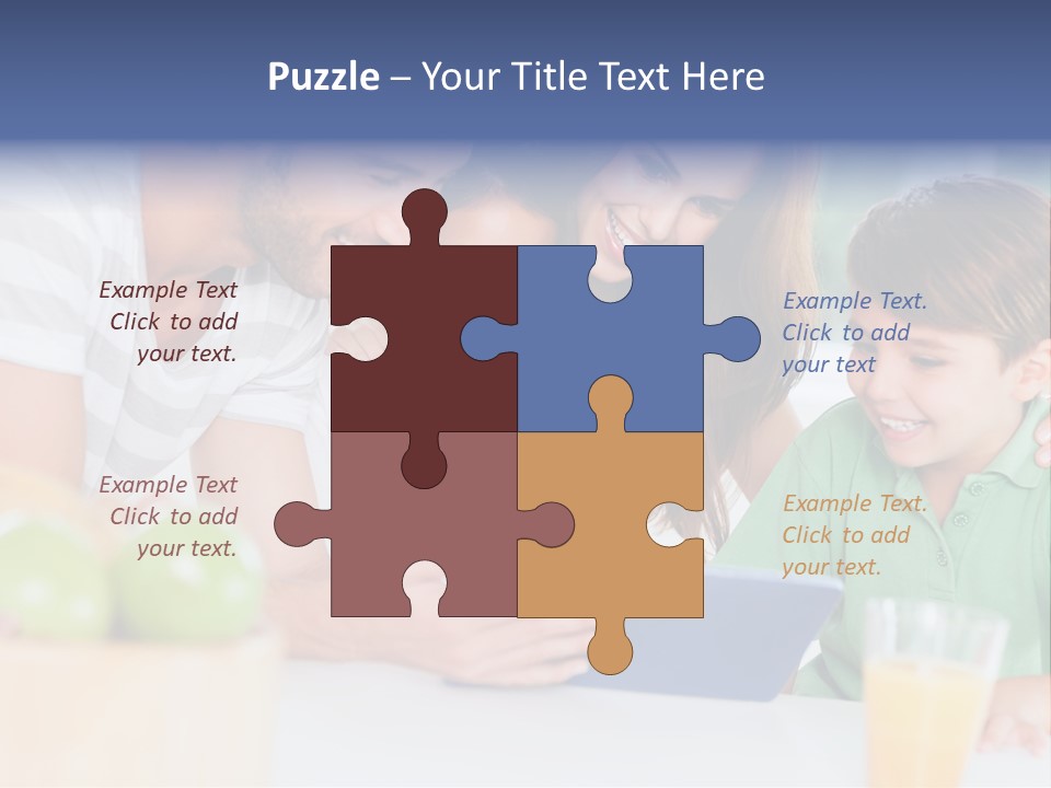 Tablet Computer Home Homey PowerPoint Template