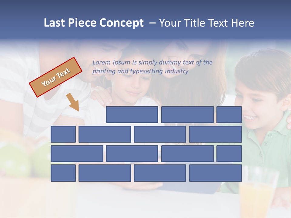 Tablet Computer Home Homey PowerPoint Template