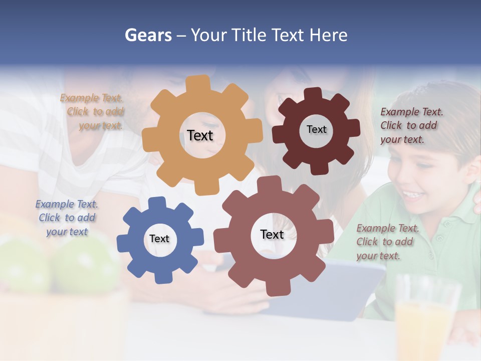 Tablet Computer Home Homey PowerPoint Template