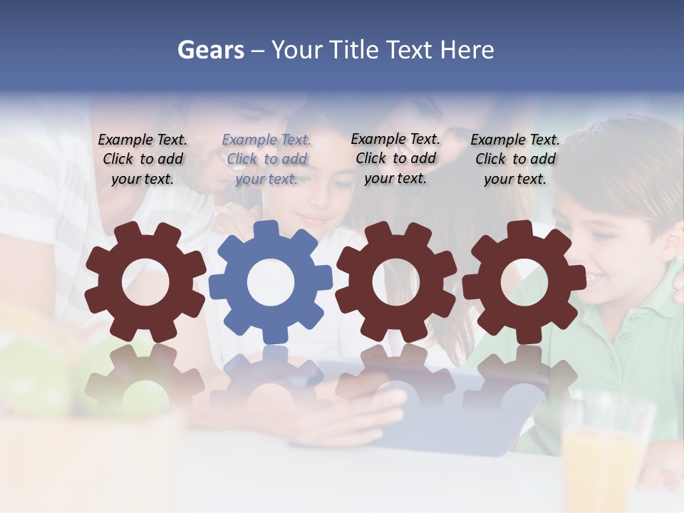 Tablet Computer Home Homey PowerPoint Template