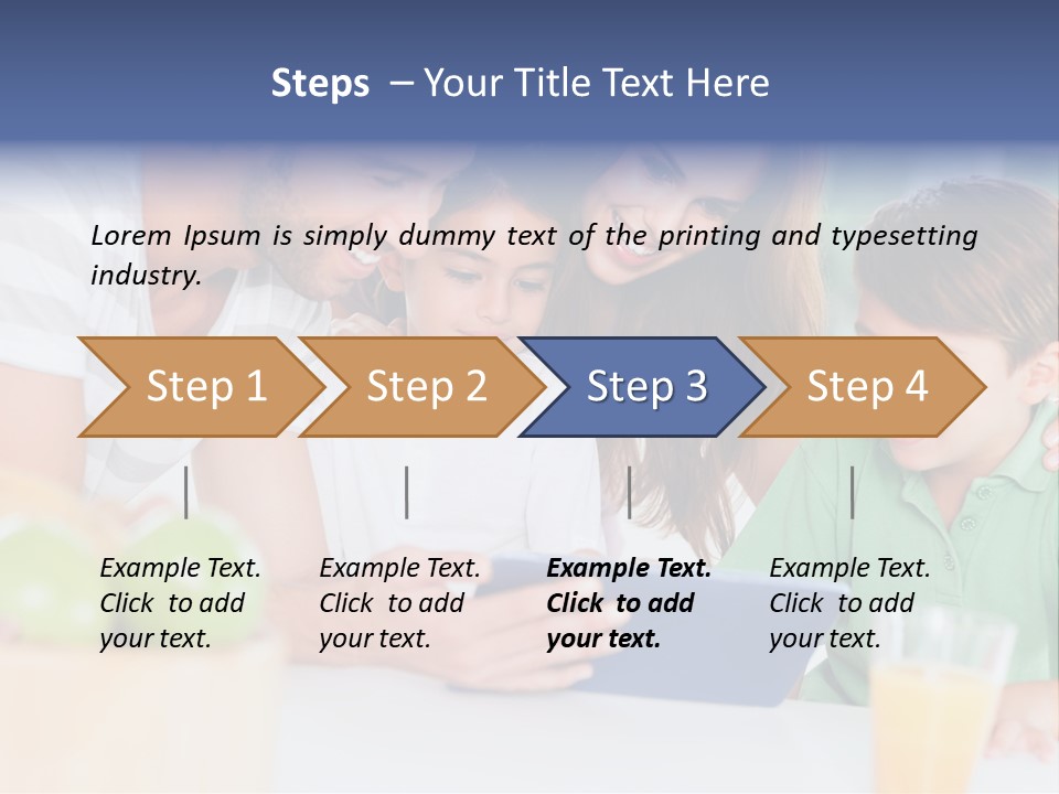 Tablet Computer Home Homey PowerPoint Template