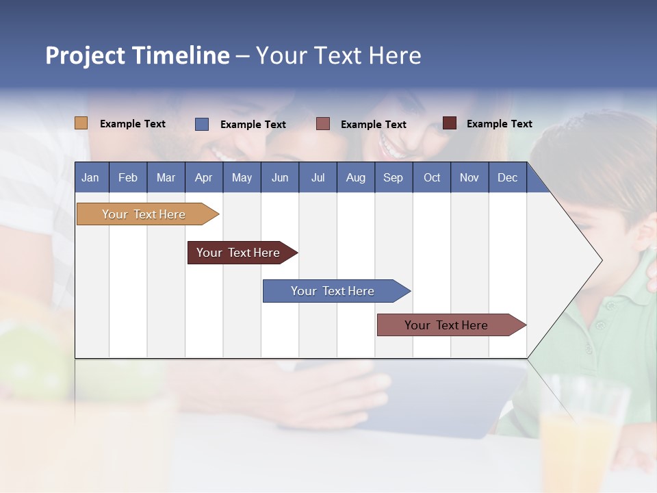 Tablet Computer Home Homey PowerPoint Template
