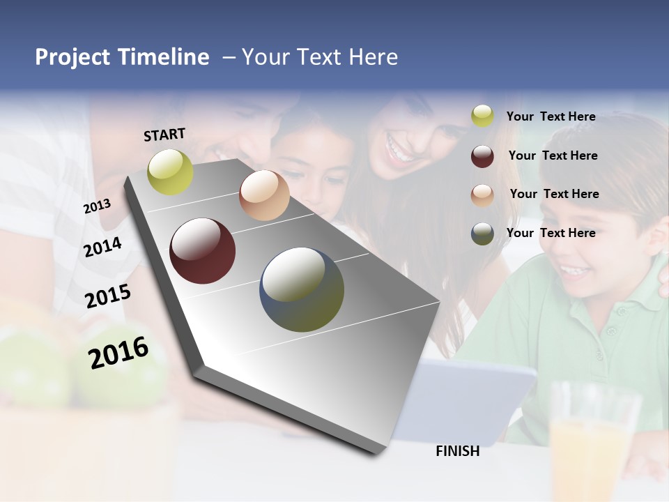 Tablet Computer Home Homey PowerPoint Template