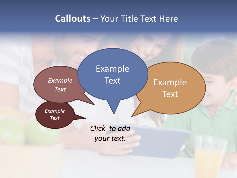 Tablet Computer Home Homey PowerPoint Template