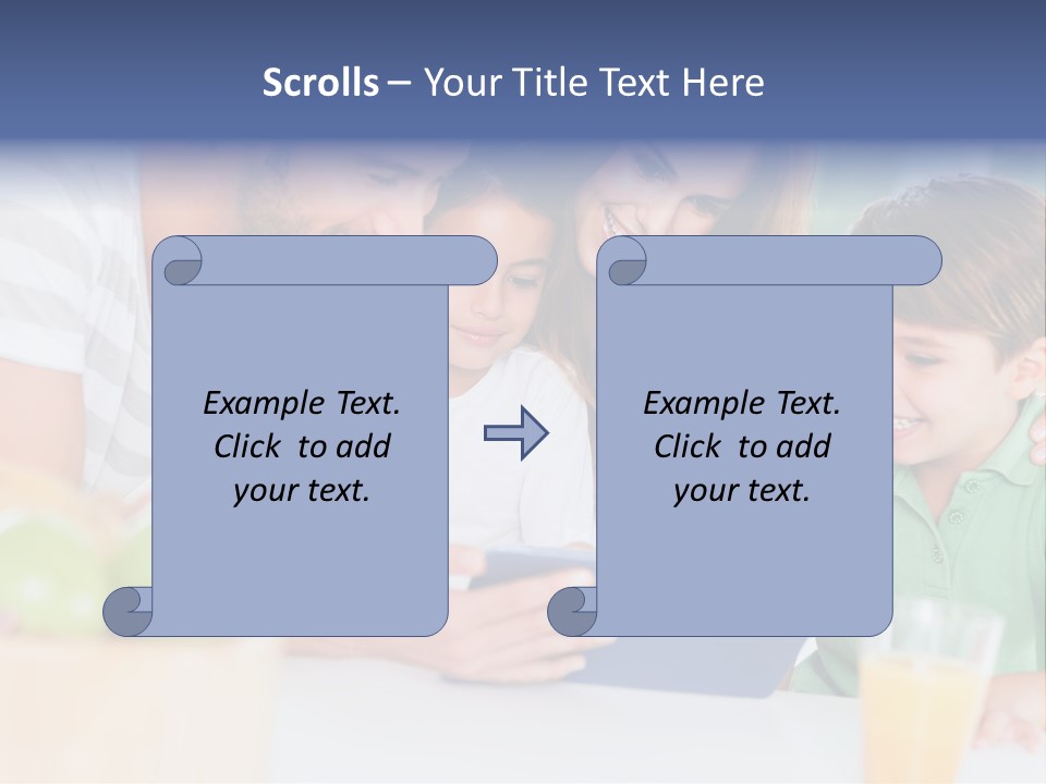 Tablet Computer Home Homey PowerPoint Template