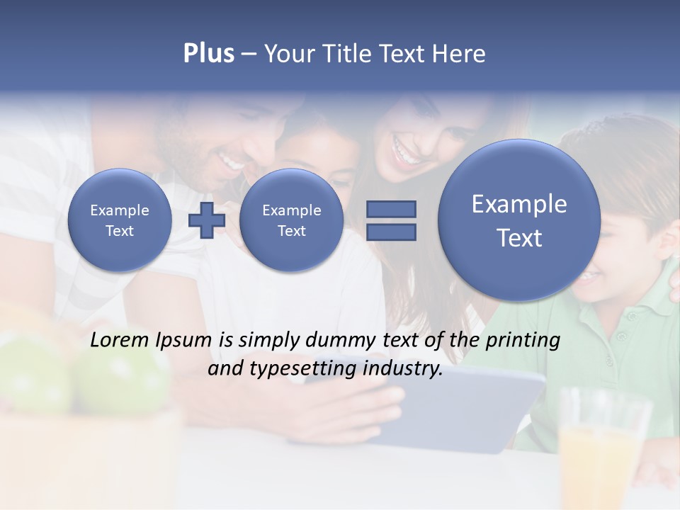 Tablet Computer Home Homey PowerPoint Template