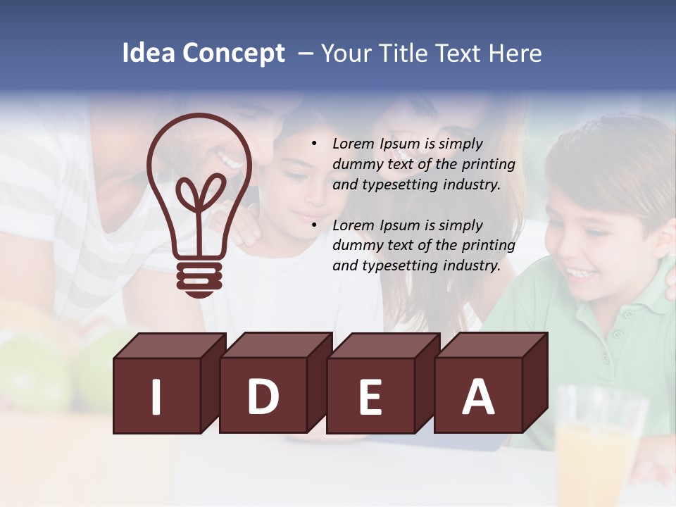 Tablet Computer Home Homey PowerPoint Template