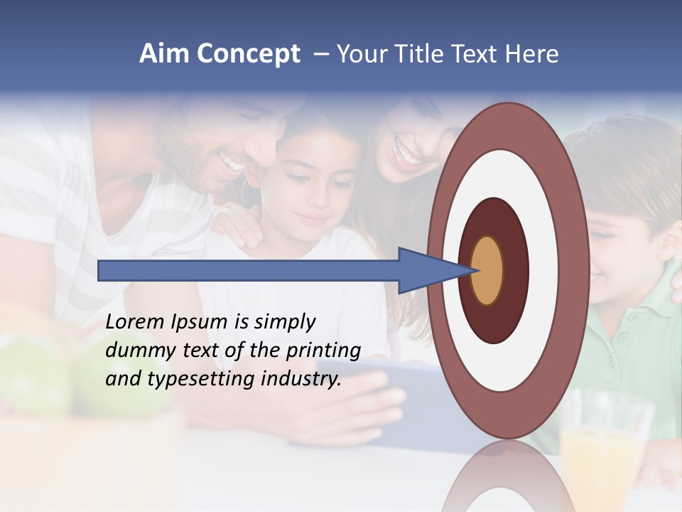 Tablet Computer Home Homey PowerPoint Template