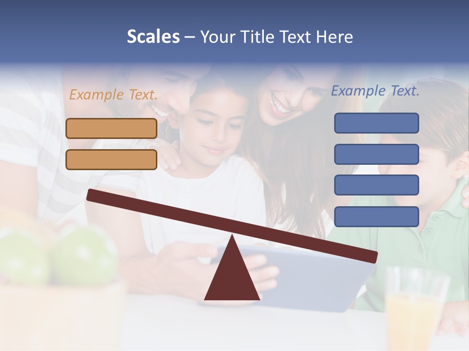 Tablet Computer Home Homey PowerPoint Template