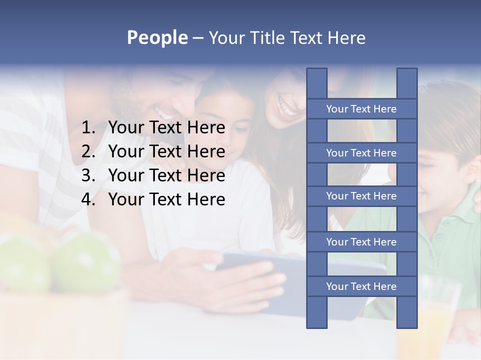 Tablet Computer Home Homey PowerPoint Template