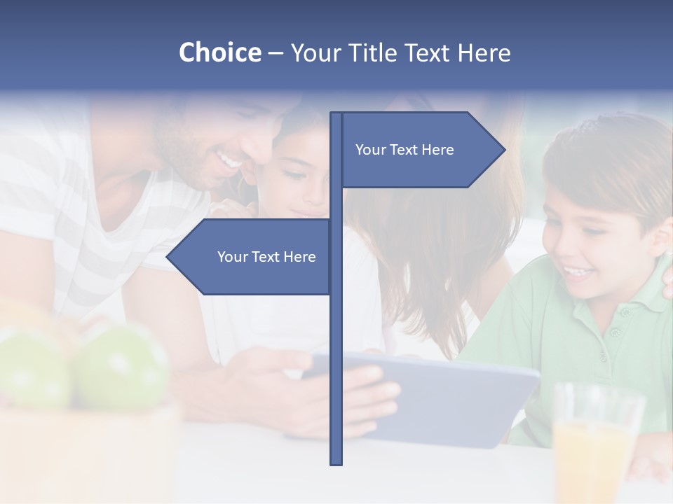Tablet Computer Home Homey PowerPoint Template