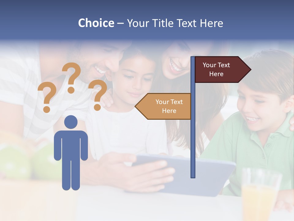 Tablet Computer Home Homey PowerPoint Template