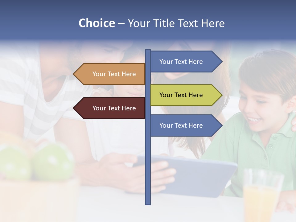 Tablet Computer Home Homey PowerPoint Template