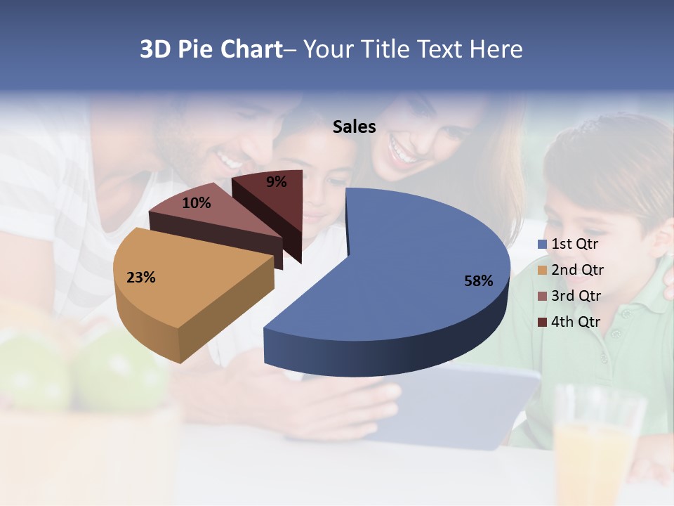 Tablet Computer Home Homey PowerPoint Template
