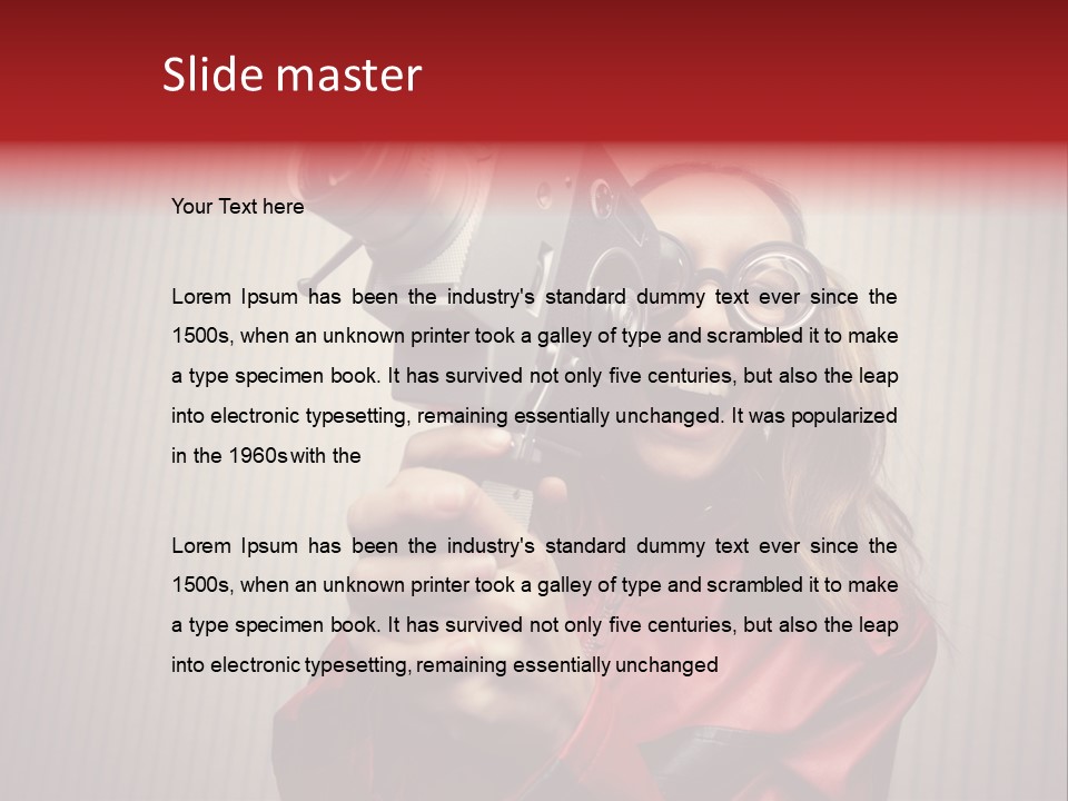 Ignorance Style Home Video Camera PowerPoint Template