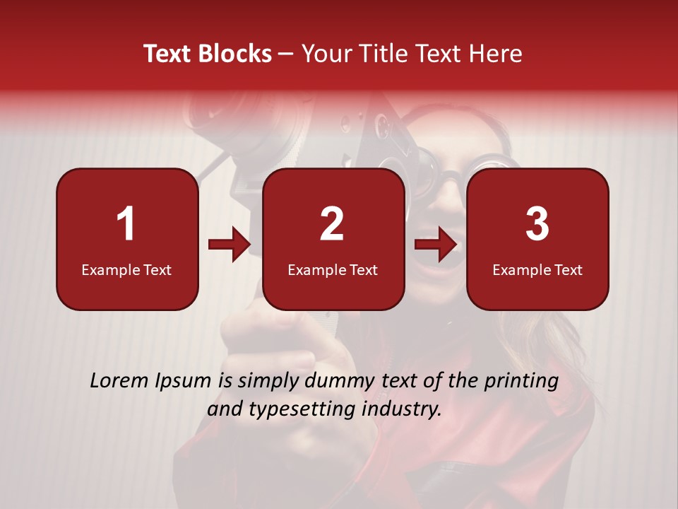 Ignorance Style Home Video Camera PowerPoint Template