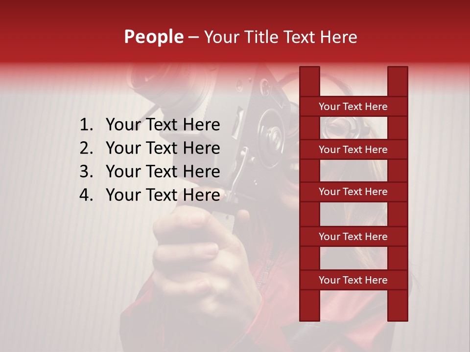 Ignorance Style Home Video Camera PowerPoint Template