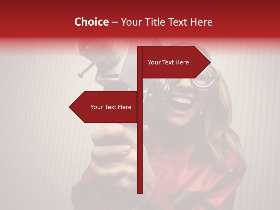 Ignorance Style Home Video Camera PowerPoint Template