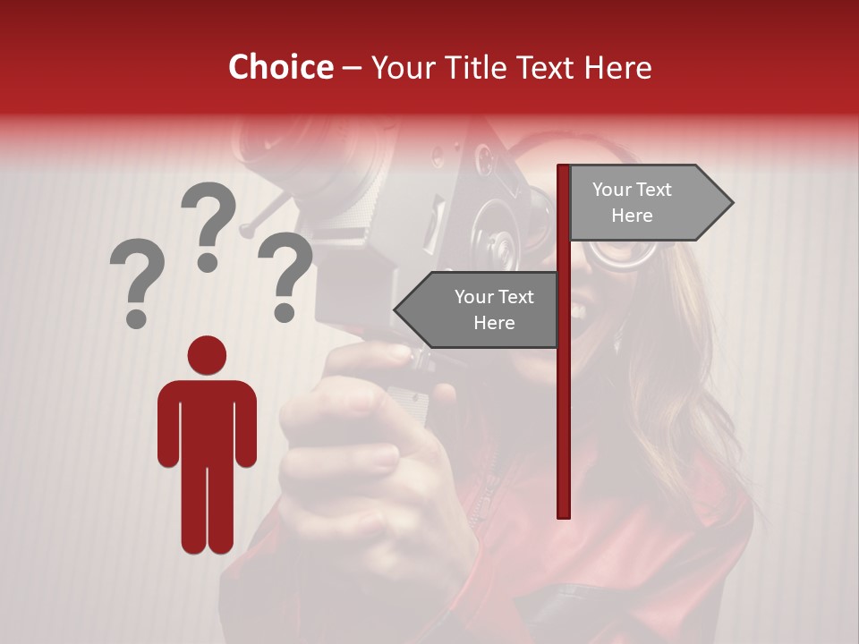 Ignorance Style Home Video Camera PowerPoint Template