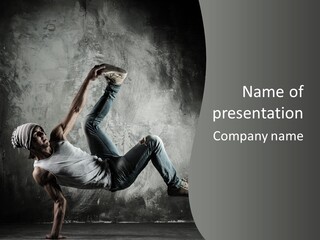 Strength Aerobics Dancer PowerPoint Template