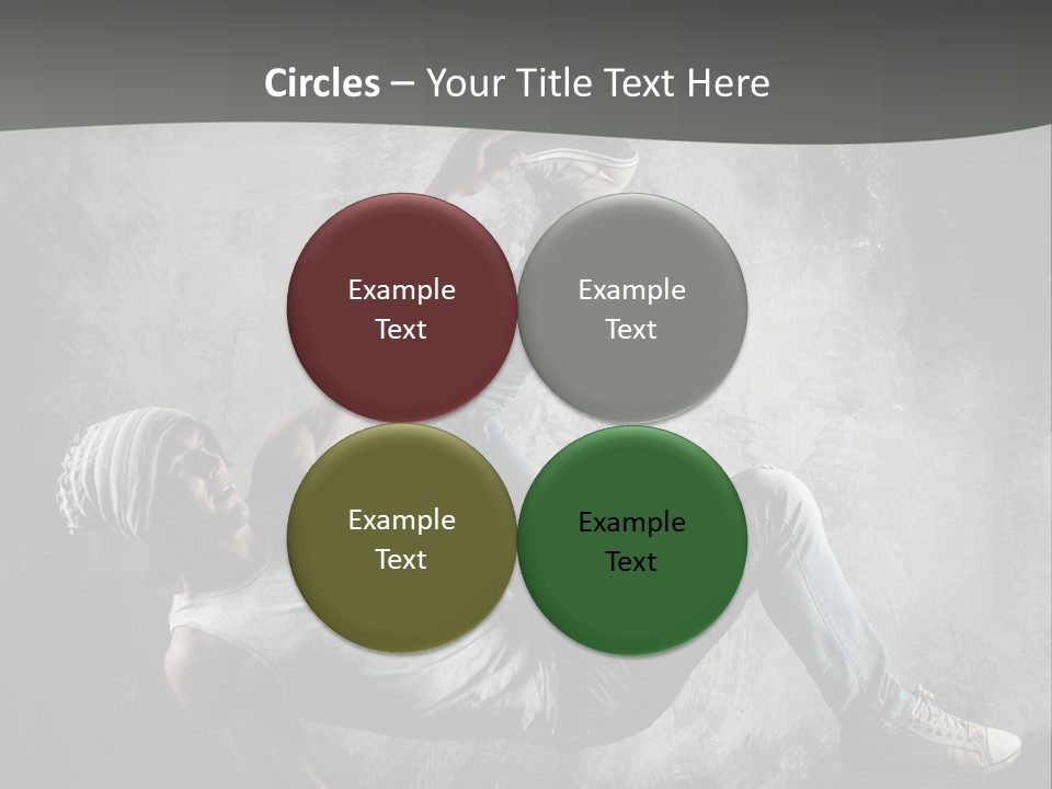 Strength Aerobics Dancer PowerPoint Template