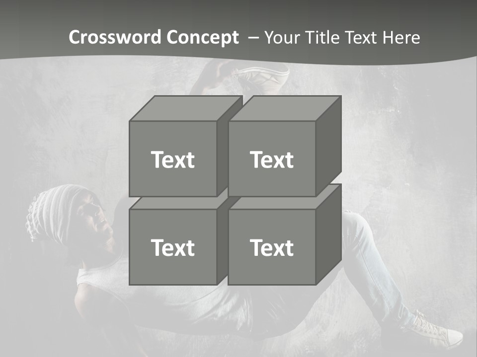Strength Aerobics Dancer PowerPoint Template