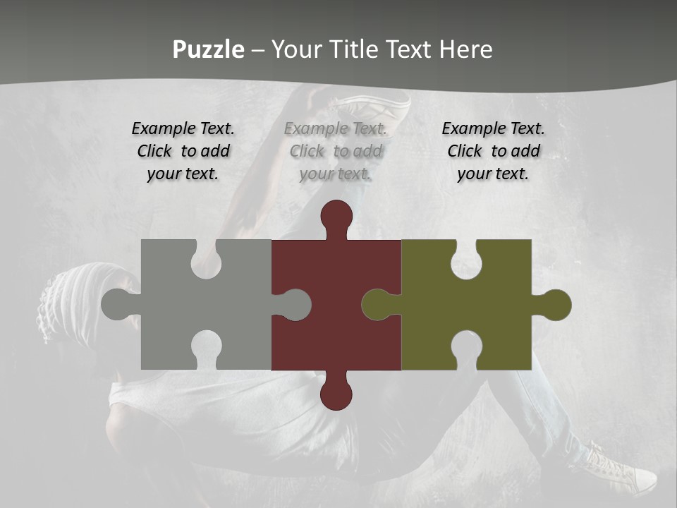 Strength Aerobics Dancer PowerPoint Template