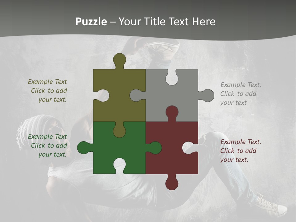 Strength Aerobics Dancer PowerPoint Template