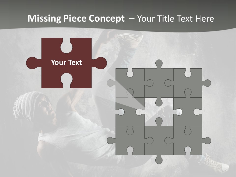 Strength Aerobics Dancer PowerPoint Template