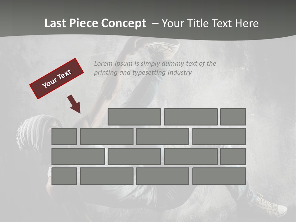 Strength Aerobics Dancer PowerPoint Template