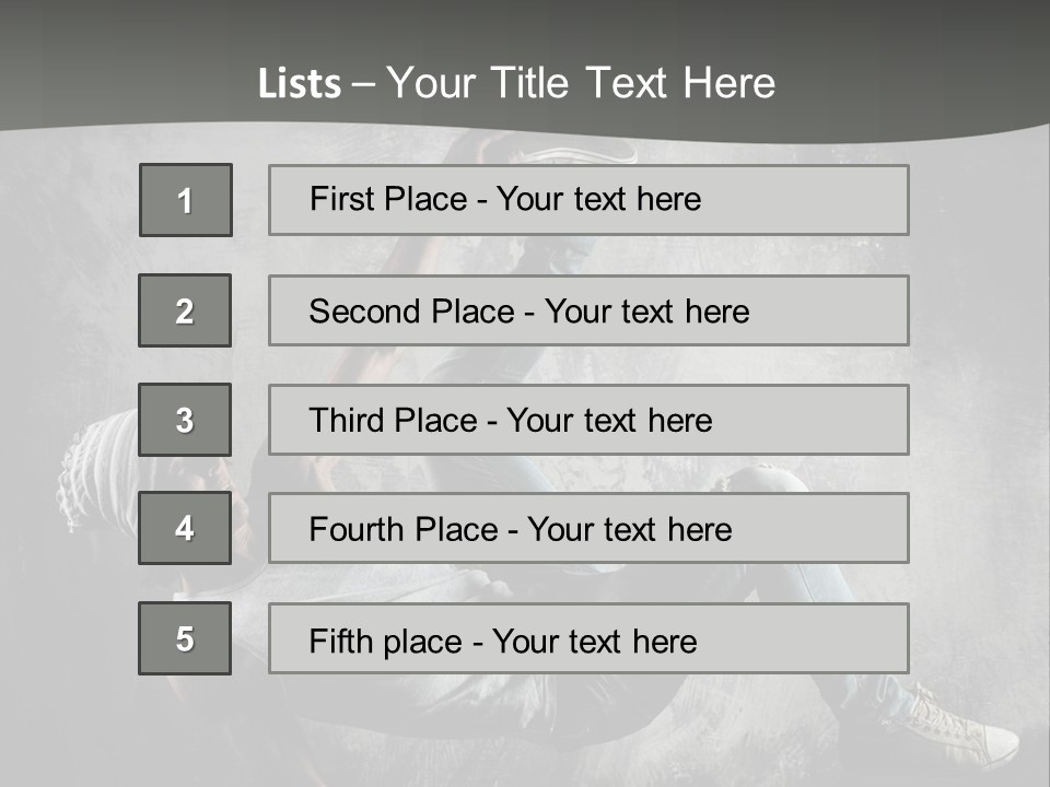 Strength Aerobics Dancer PowerPoint Template