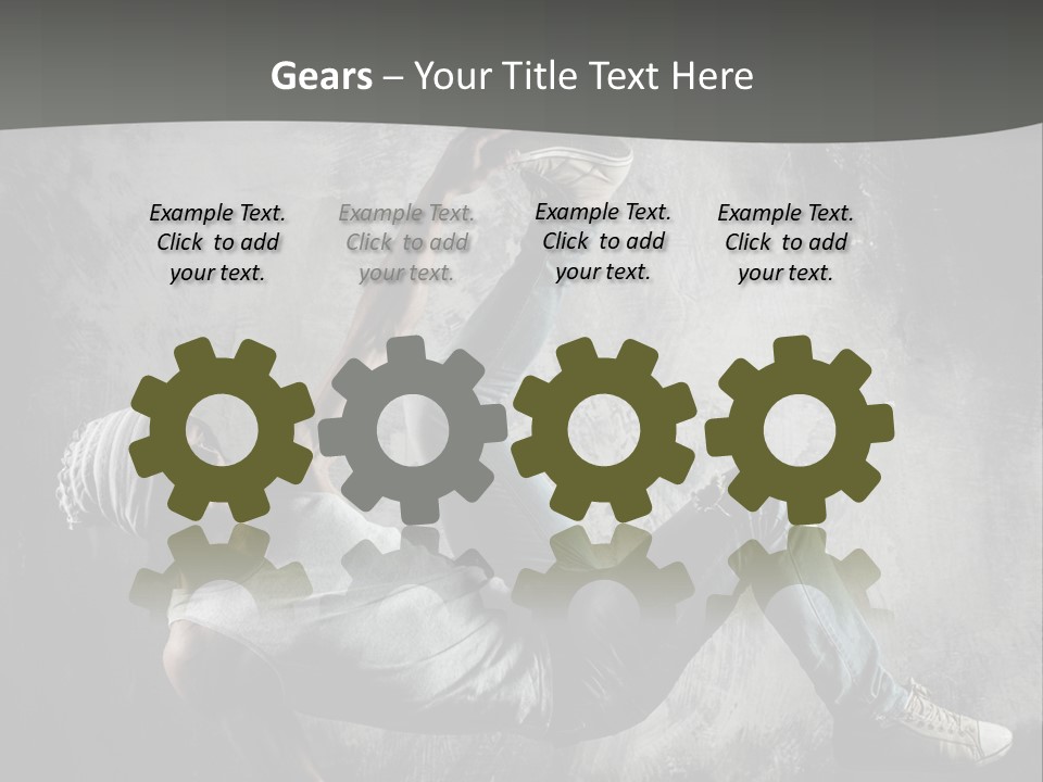 Strength Aerobics Dancer PowerPoint Template