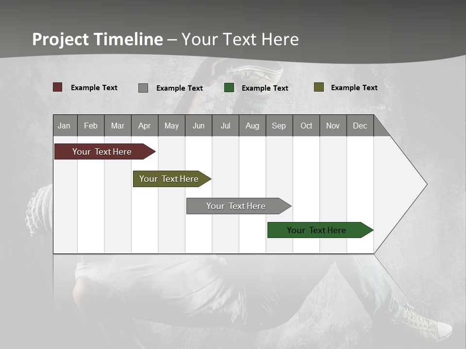 Strength Aerobics Dancer PowerPoint Template