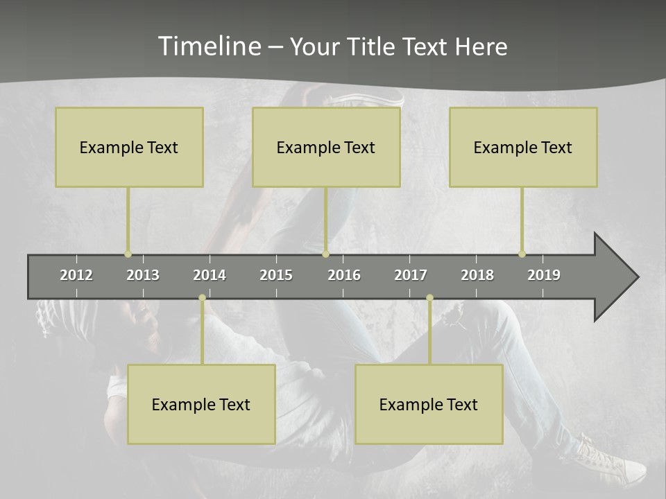 Strength Aerobics Dancer PowerPoint Template