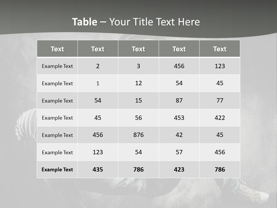 Strength Aerobics Dancer PowerPoint Template