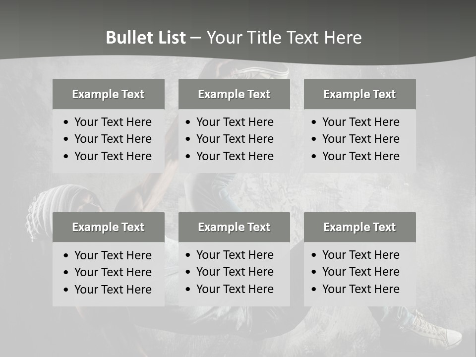 Strength Aerobics Dancer PowerPoint Template
