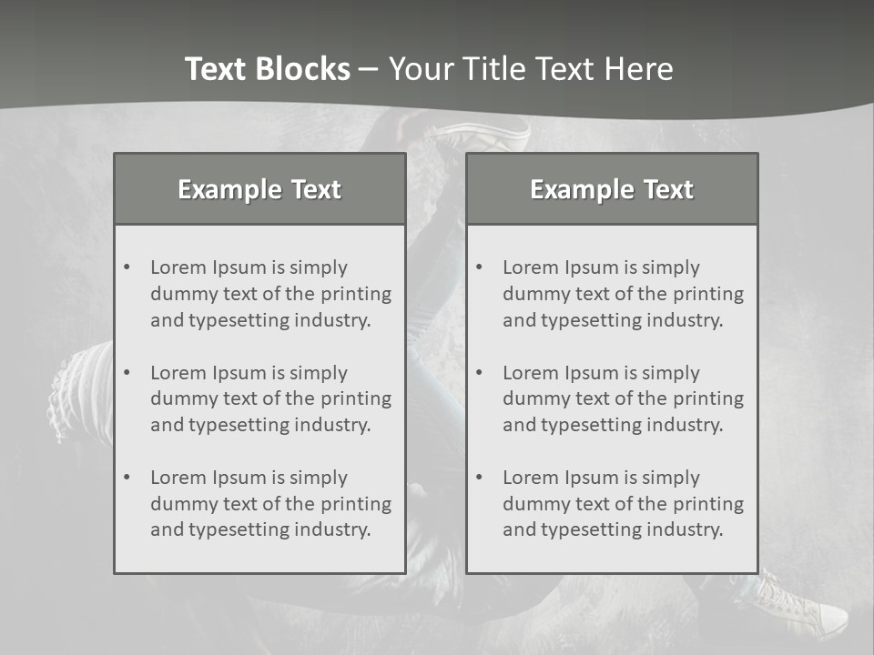 Strength Aerobics Dancer PowerPoint Template