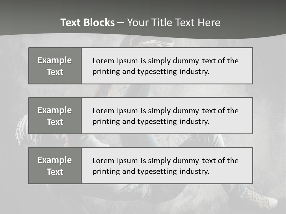 Strength Aerobics Dancer PowerPoint Template
