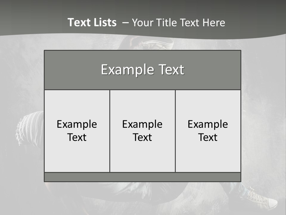 Strength Aerobics Dancer PowerPoint Template