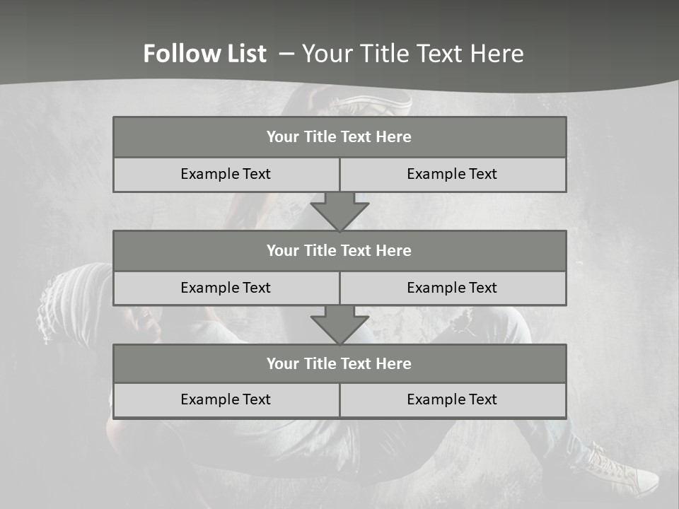 Strength Aerobics Dancer PowerPoint Template