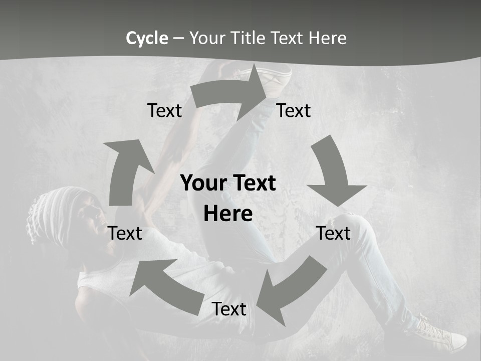 Strength Aerobics Dancer PowerPoint Template